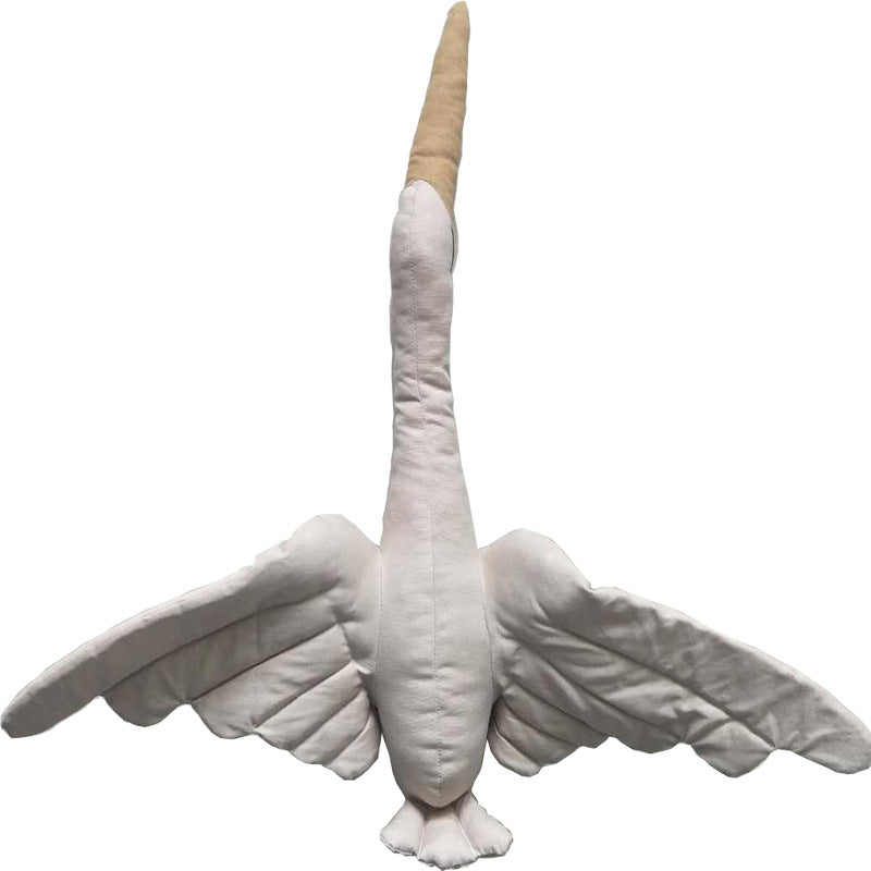 Nordic Cartoon Swan Plush Toy and Wall Decor Pillow