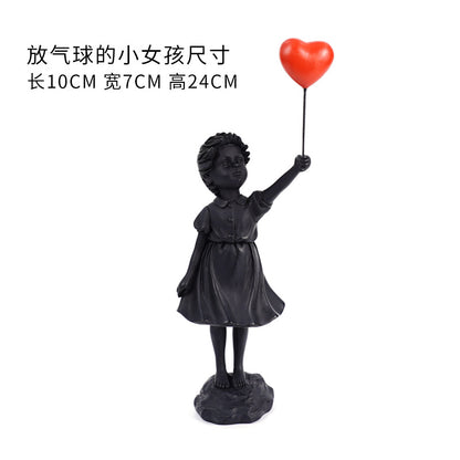 Banksy Balloon Girl Resin Decor for Home & Office