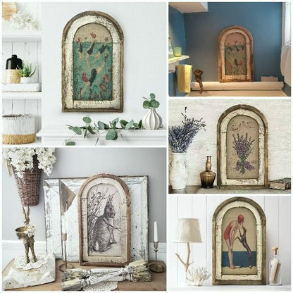 Easter Bunny Wall Art for Rustic Farmhouse Decor
