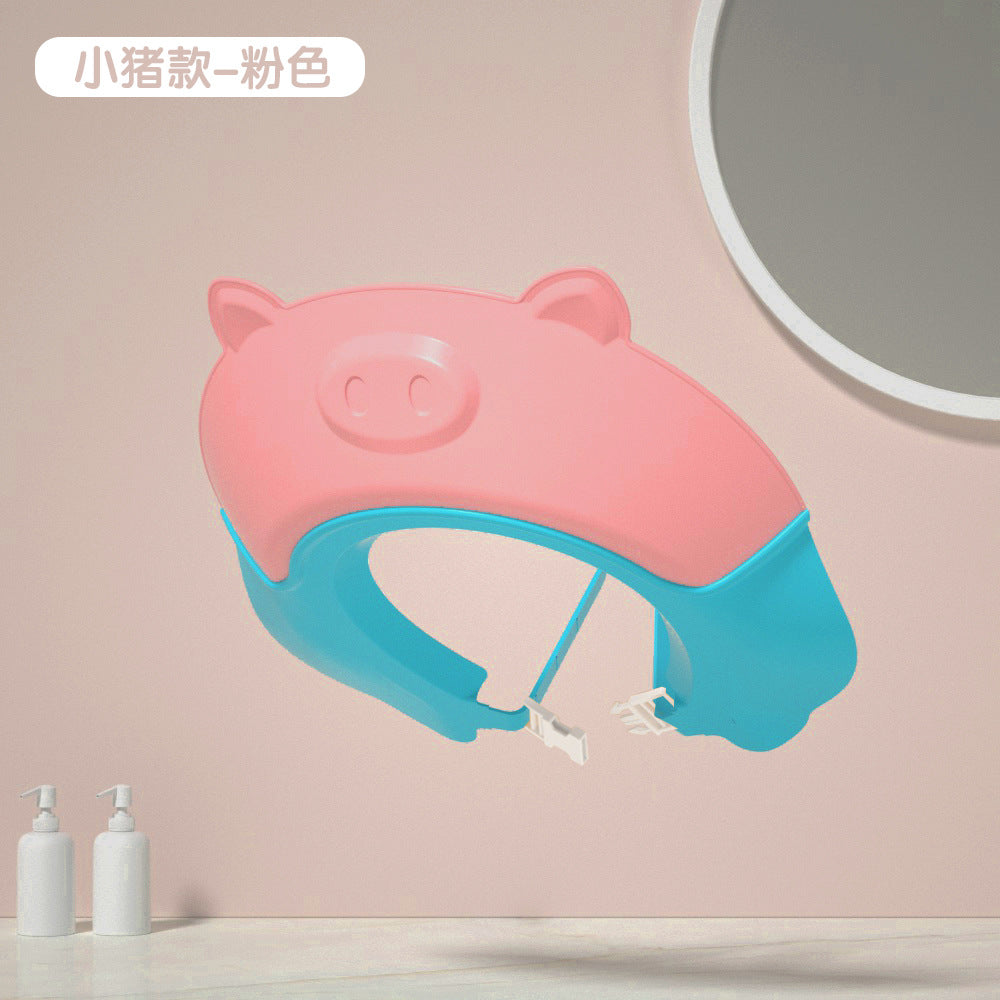Adjustable Waterproof Silicone Kids Bath Cap with Ears