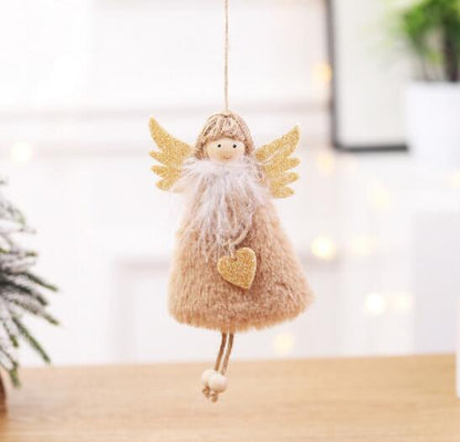 Christmas Plush Doll and Tree Ornament for Holiday Decor