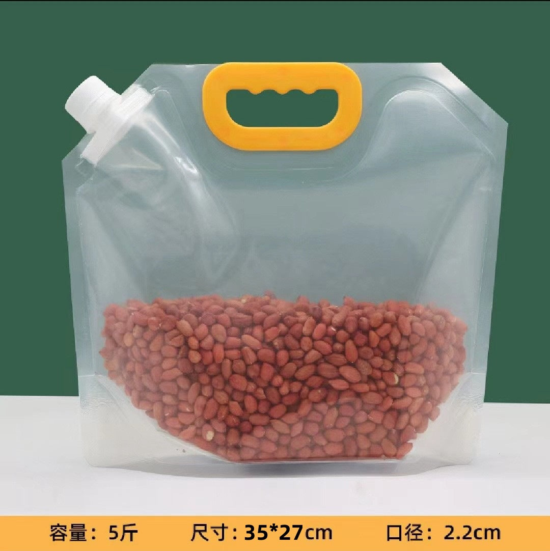 Bolsas selladas de grado alimenticio para almacenar granos y arroz