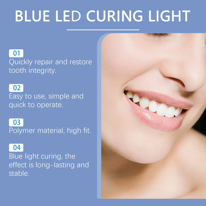 At-Home Tooth Whitening Kit with Blue Curing Lamp