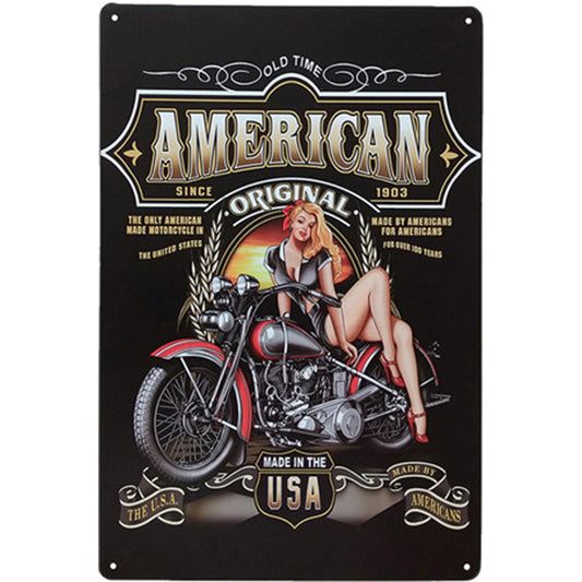 Retro Tin Metal Wall Art Print
