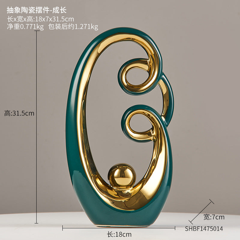 Ceramic Nordic Decorative Piece for Modern Interiors