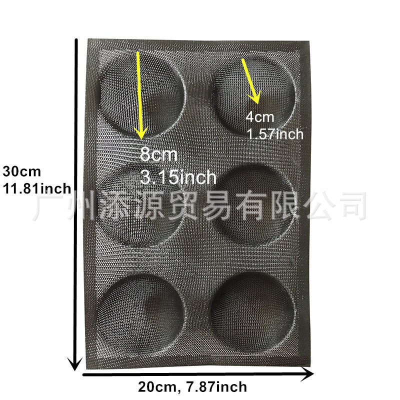 Silicone Round Bread Molds with Non-Stick Breathable Mat