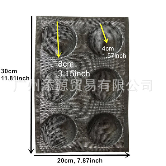 Silicone Round Bread Molds with Non-Stick Breathable Mat
