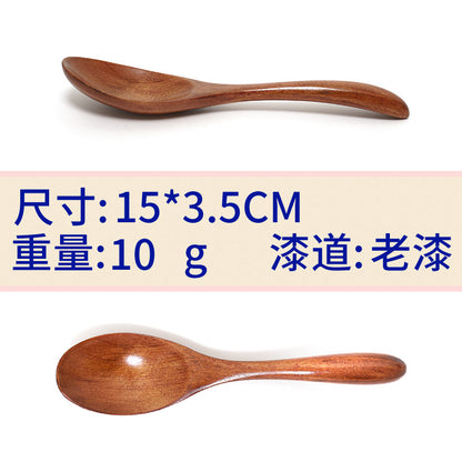 Japanese Wooden Mixing Spoon Set for Honey and Coffee