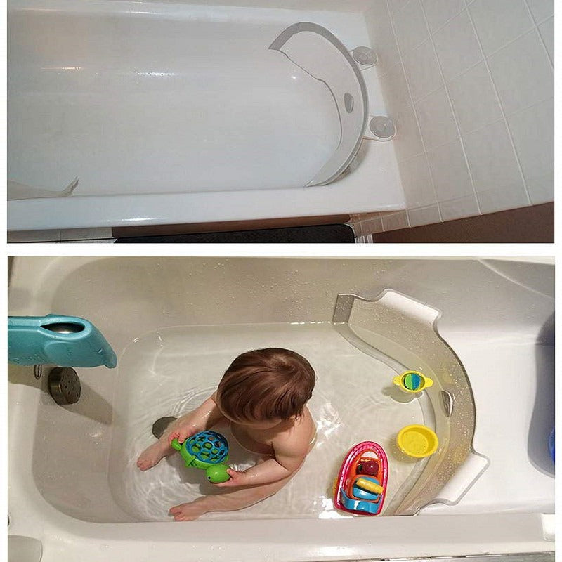 Adjustable Baby Bath Tub Partition Splash Guard