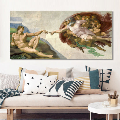 High-Definition Sistine Chapel Adam Canvas Wall Art