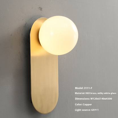 Arc Minimalist Wall Lamp – Rotating LED Sconce for Bedroom & Living Room