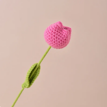 Handcrafted Crochet Tulip Decorative Flower