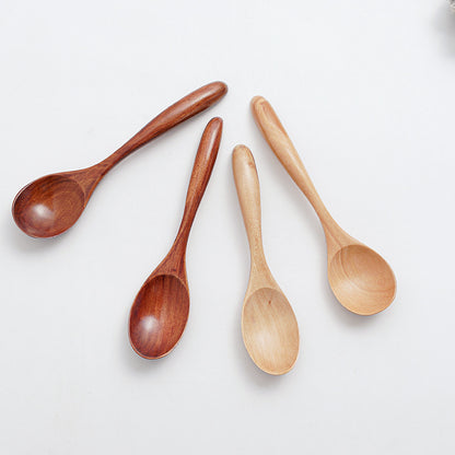 Japanese Wooden Mixing Spoon Set for Honey and Coffee