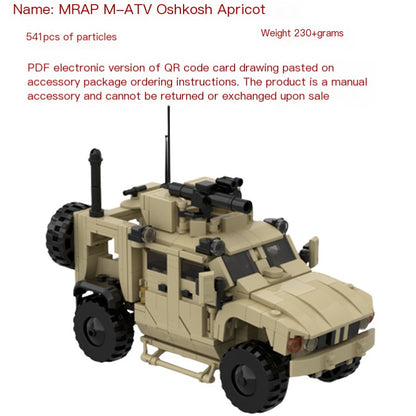 Cross-Border Compatible LEGO MOC-150189 Military Vehicle