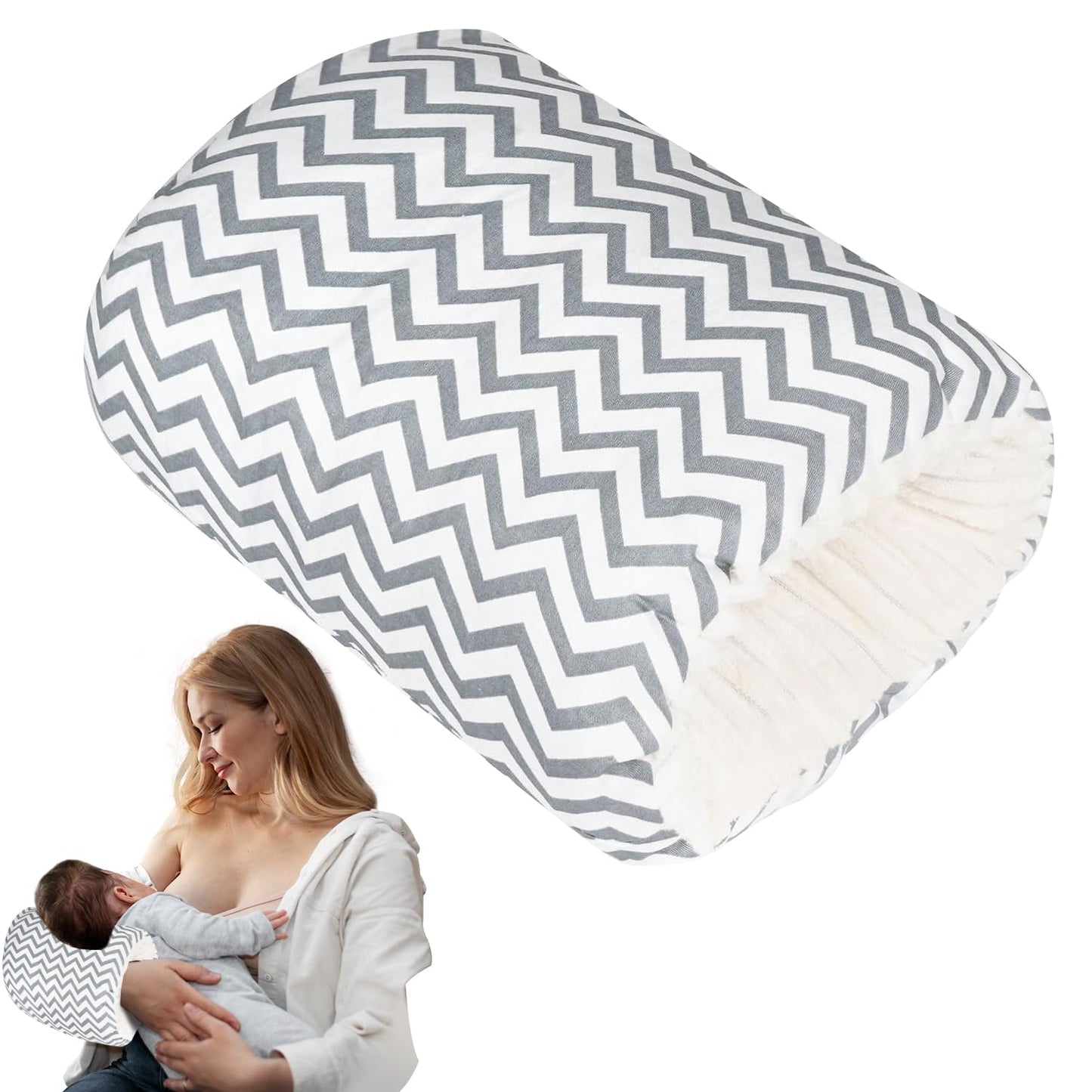 HOWUKE Baby Nursing Arm Breastfeeding Pillow Breast Feeding Pillows for Babies Bottle Feeding Travel Pillows for Newborn