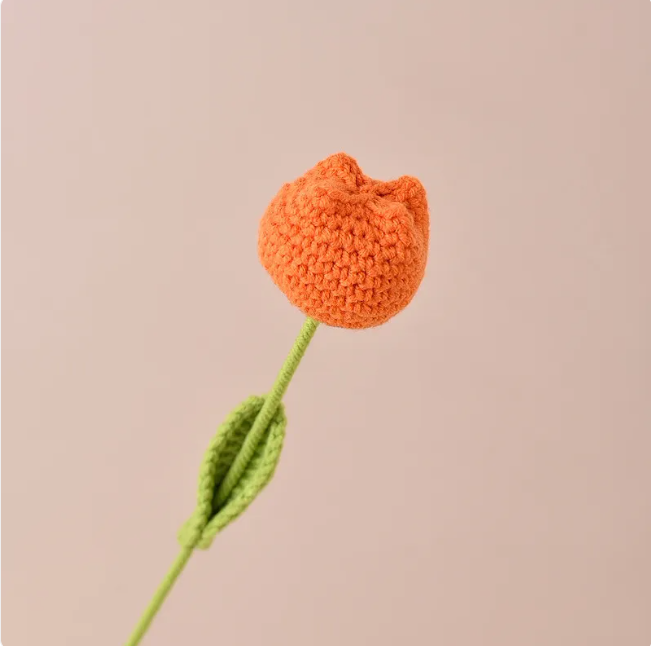 Handcrafted Crochet Tulip Decorative Flower
