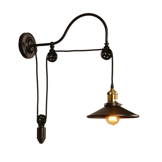 Vintage Industrial Wall Lamp for Bar and Café