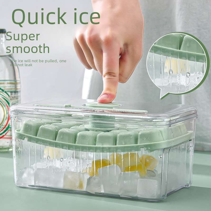 Food-Grade Ice Cube Maker with Press Design for Home