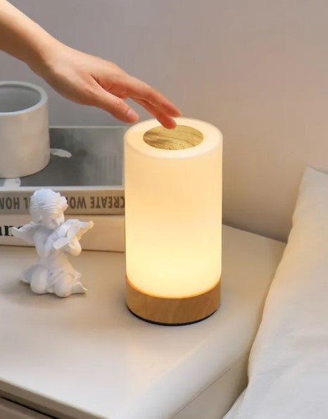 Rechargeable Ambient Night Light – Warm LED Table Lamp for Bedroom