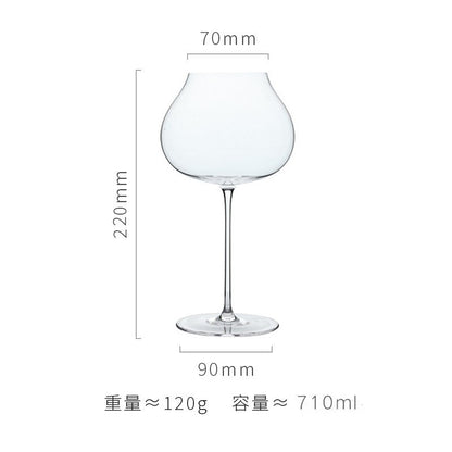 Slim Crystal Glass Wine Goblet for Hotels and Events