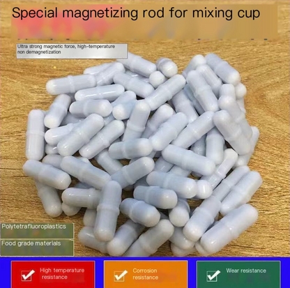 Food-Grade PP Magnetic Stirring Cup with Stirring Rod