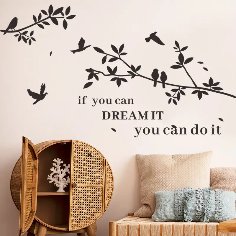 Self-Adhesive PVC Branch Wall Art Sticker (1pc)