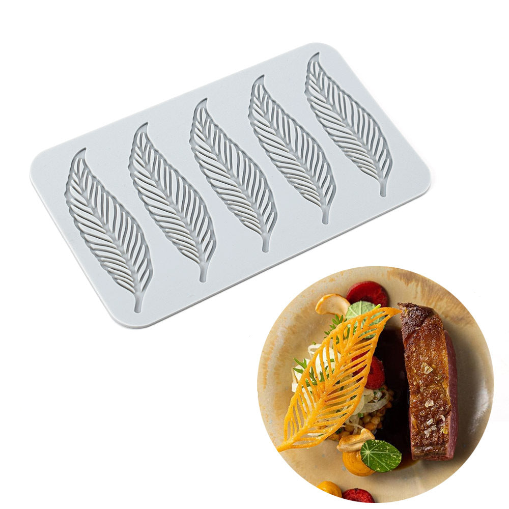 Silicone Leaf and Flower Molds for DIY Desserts