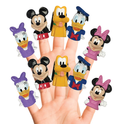 Disney Mickey Mouse & Friends 10 Piece Finger Puppet Set Party Favors Educational Bath Toys Floating Pool Toys Beach Toys Finger Toys Playtime