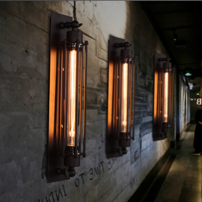 Vintage Industrial Edison Wall Lamp for Indoor Use