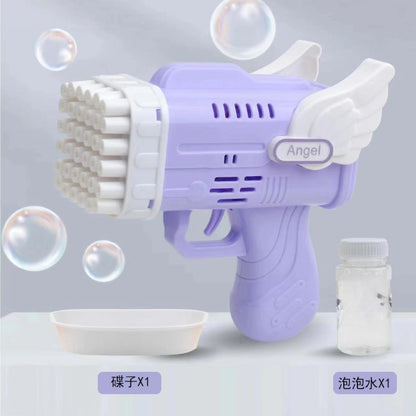 32-Hole Electric Bubble Gun for Kids' Play and Events