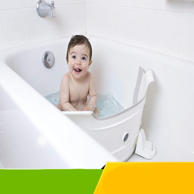 Adjustable Baby Bath Tub Partition Splash Guard