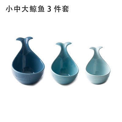 Jingdezhen Ceramic Irregular Bowl Set with Handles