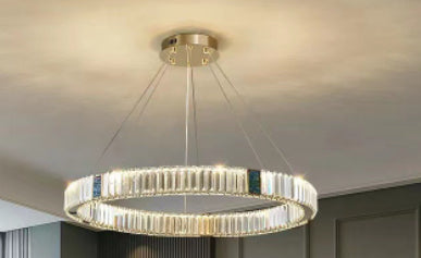 Luxury Crystal Ring Chandelier – Modern Statement Lighting