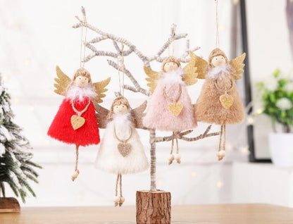 Christmas Plush Doll and Tree Ornament for Holiday Decor
