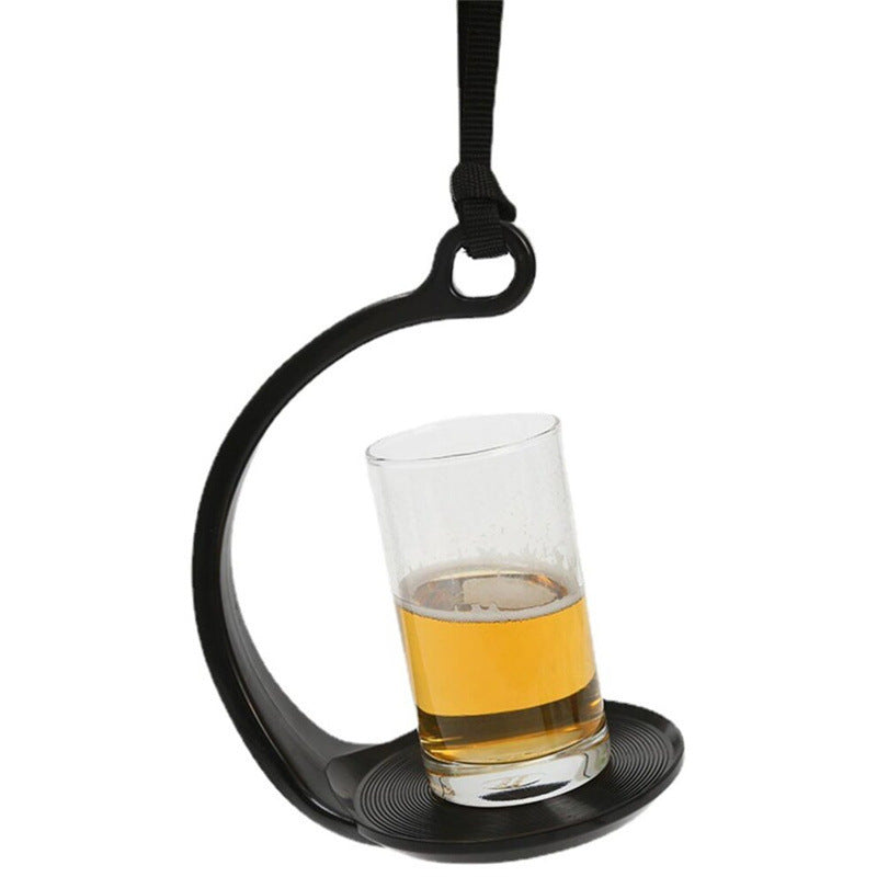 Spillproof Cup Holder with Strong Grip and Strap