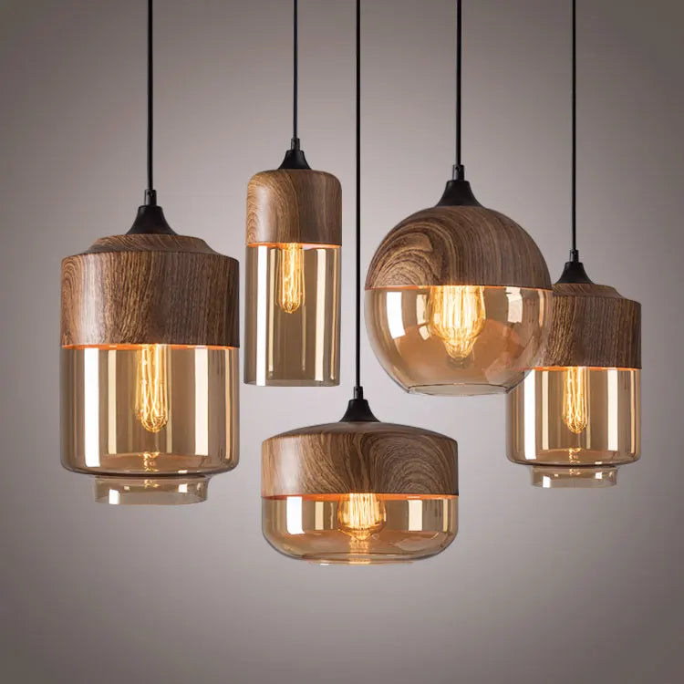 Three-Head Glass Bar Chandelier – Creative Pendant Light for Dining & Kitchen