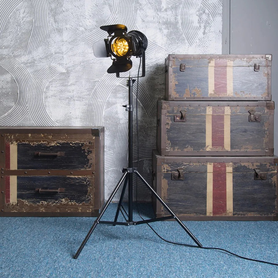 Industrial Bar Creative Studio Retro Tripod Black Floor Lamp Lights Room Light Stand Ceiling lighting