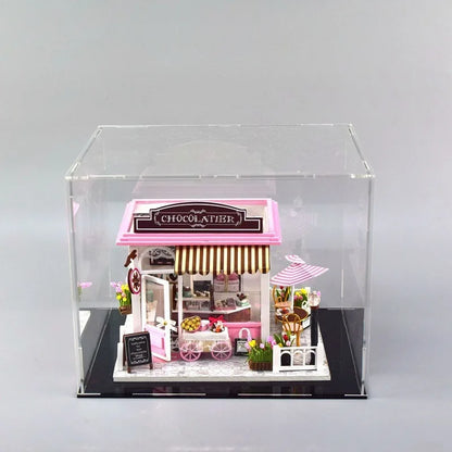 222 Size Acrylic Display Case for Collectibles Assemble Clear Acrylic Box Protection Showcase for Action Figures Organizing Toys
