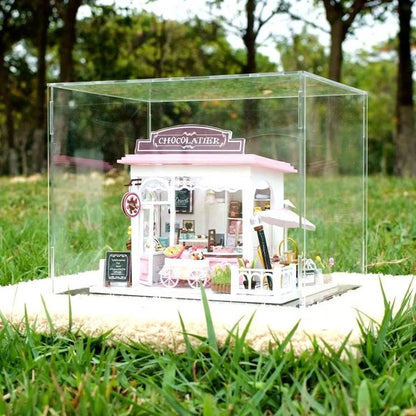 222 Size Acrylic Display Case for Collectibles Assemble Clear Acrylic Box Protection Showcase for Action Figures Organizing Toys