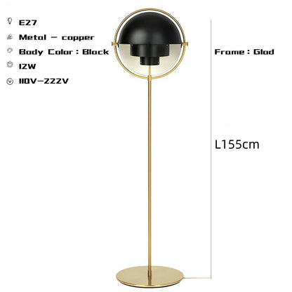 Modern Gubi Floor Lamps for Living Room Designer Black Metal Standing Lights Bedroom Indoor Lighting Foot Lamp Salon Fixture