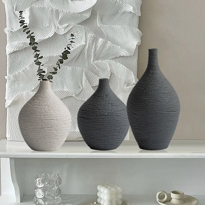 Nordic Slim Neck Ceramic Vase