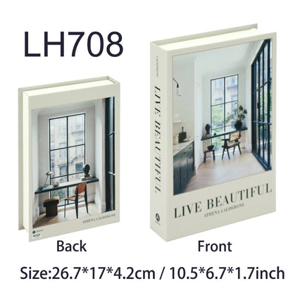 Luxury Decorative Fake Books – Nordic Coffee Table Storage Boxes