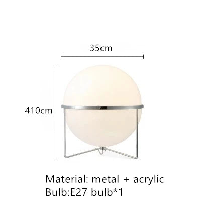 Italy Designer Led Floor Lamp White Ball 2.8 Stand Light for Living Room Hotel Led Chrome Metal Sofa Side Lounge Decoration Lamp
