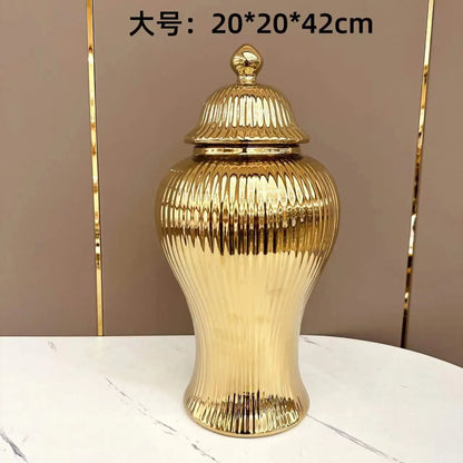 European Ceramic Jar Vase