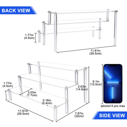 Clear Acrylic Display Stand For Anime Figures Cupcake Shelf Organizer Desserts Holder Jewels Display Risers Stand Perfume Stand