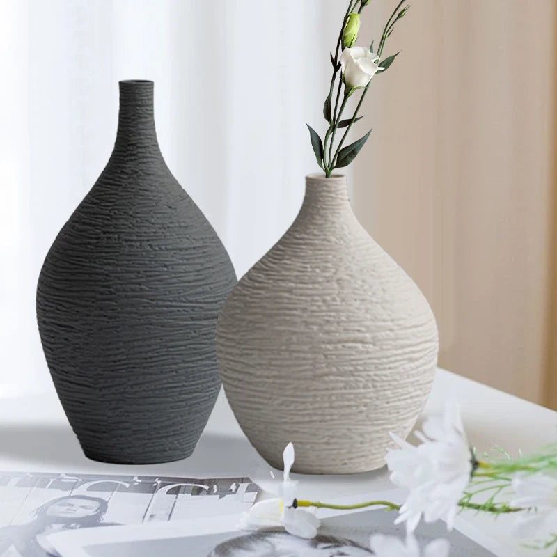 Nordic Slim Neck Ceramic Vase