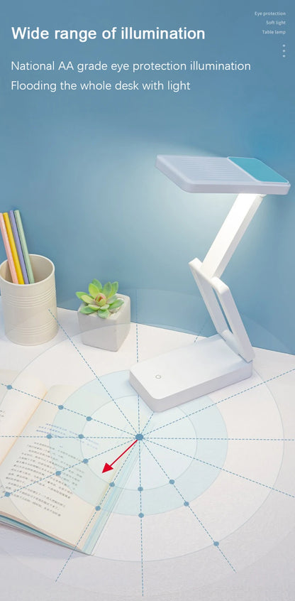 Folding LED Desk Lamp Rechargeable Battery Specific Eye Protector Dormitory Portable Large Table Lamp CapacityLed Night Lights