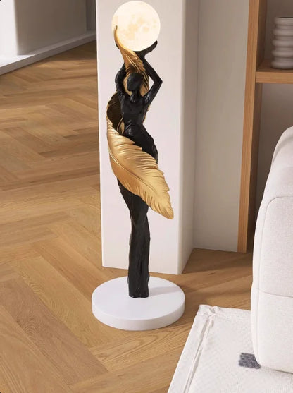 Modern Art Floor Lamp Home decoration Lights Living Room Bedroom Humanoid Atmosphere Lamps Couch High-End Sculpture LED Lighting