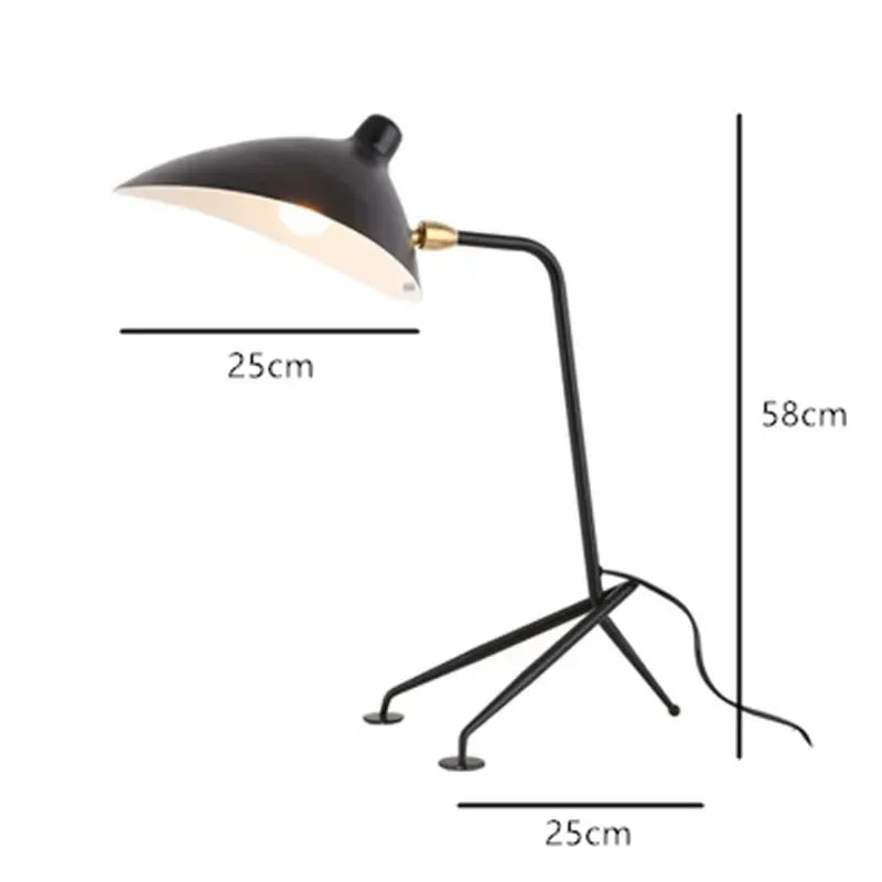 Serge Mouille 3-arm Floor lamp Designer Tripod LED Lamp Adjustable Spider Standing Lamp Loft master bedroom decor reading light