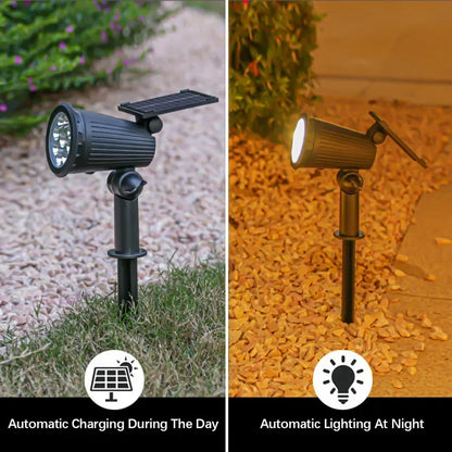 Solar In-Ground LED Spotlights (1–4 Pack) – IP65 Adjustable Landscape Lights